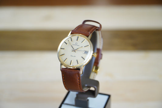Certina New Art Handwinder 14 krts goud